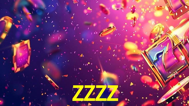 Escena dinámica inspirada en casino con iluminación ZZZZ, cartas, fichas e íconos de juegos digitales en un espacio moderno de juegos.